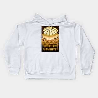 Stained glass dome in the Cleveland Trust Company Building Kids Hoodie